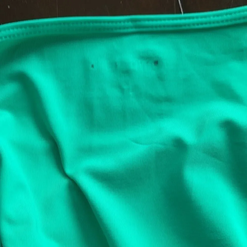 Land’s End Plus Regular Sizes Coverup Ruched Rashguard tunic Green Various